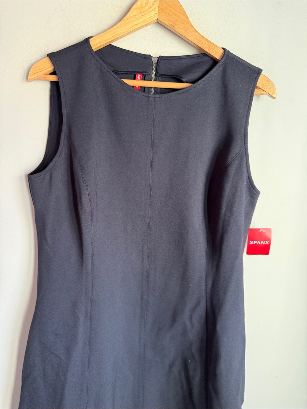NEW SPANX The Perfect Fit & Flare Sleeveless  Dress Navy  XL - Picture 7 of 9